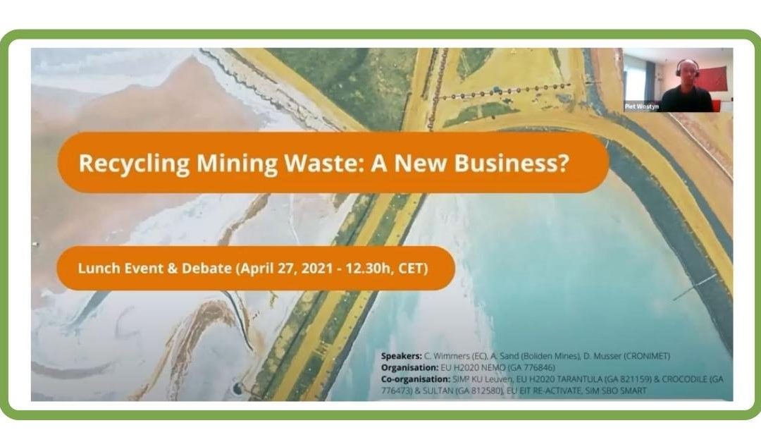 5 lessons learned from the event “Recycling mining waste, a new business?”